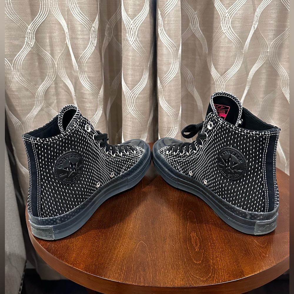 Converse Chuck 70 High Top Jacquard Black/White-Cool Grey Unisex Sneaker - Picture 7 of 13